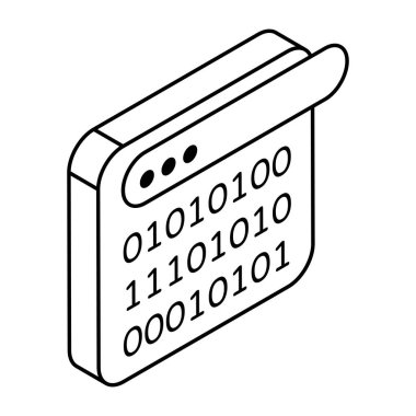 İkili kodların bir simge tasarımı 