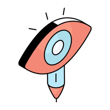 Renkli bir yazı izleme simgesi 