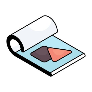 Geometrik dosyanın düzenlenebilir tasarım simgesi