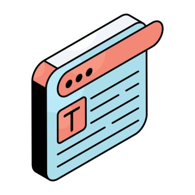 Trendy design icon of content writing 