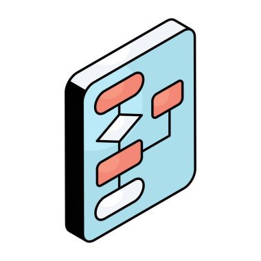 Hiyerarşinin kavramsal düz tasarım simgesi