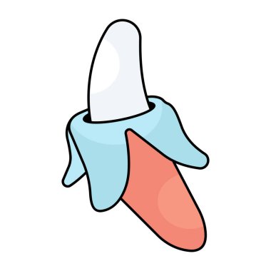 Güzel bir tasarım ikonu muz 