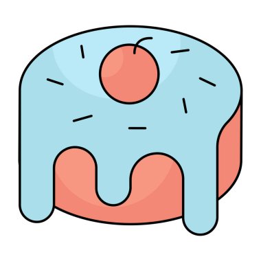 Pastanın güzel bir tasarım simgesi