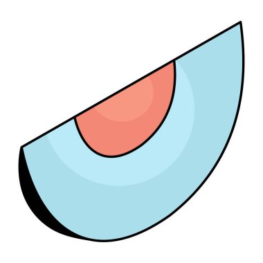 Karpuzun yaratıcı tasarım simgesi