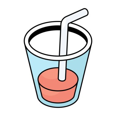 Güzel bir içki tasarımı ikonu. 