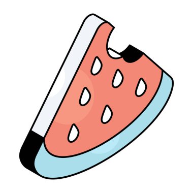 Modaya uygun bir karpuz tasarımı simgesi 