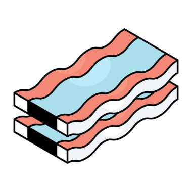 Modern pastırma tasarımı simgesi