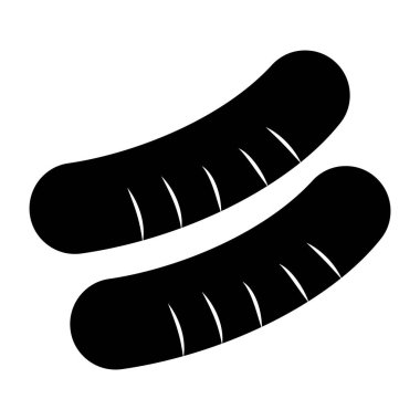 Sosisin yaratıcı tasarım simgesi