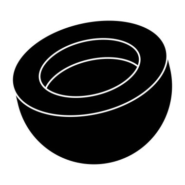 Hindistan cevizinin yaratıcı tasarım simgesi