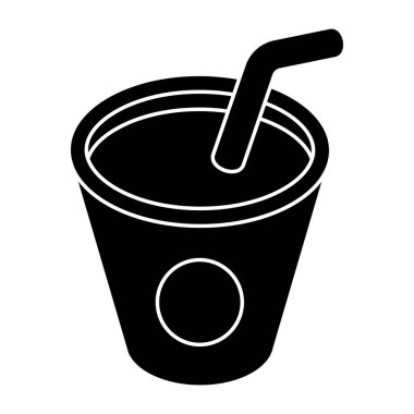 Renkli bir içecek tasarımı simgesi