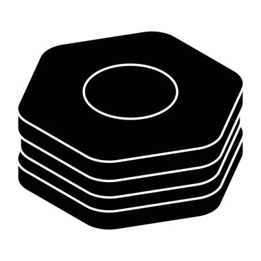 Düz dizayn edilmiş bisküvi ikonu 