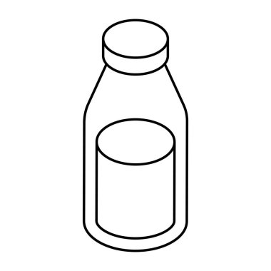 Renkli bir şişe tasarımı simgesi