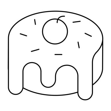 Pastanın güzel bir tasarım simgesi