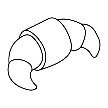 Kruvasanın yaratıcı tasarım simgesi