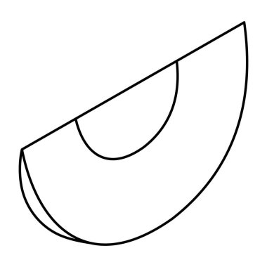 Karpuzun yaratıcı tasarım simgesi