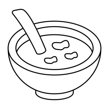 Çorbanın yaratıcı tasarım simgesi
