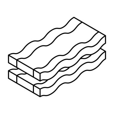 Modern pastırma tasarımı simgesi