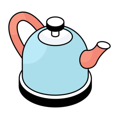 Çaydanlığın yaratıcı tasarım simgesi