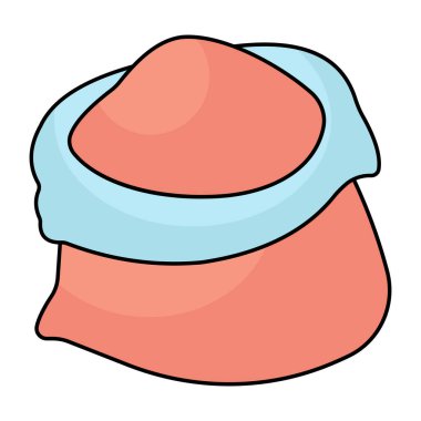 Un torbasının renkli tasarım simgesi