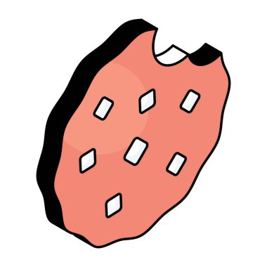 Çerezlerin modern tasarım simgesi