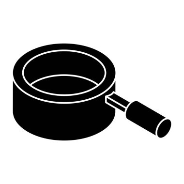 Renkli bir tencere tasarımı simgesi