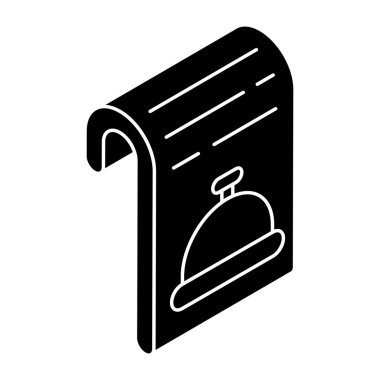 Menünün renkli tasarım simgesi