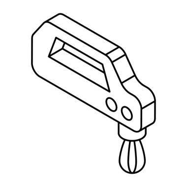 El çırpıcının renkli tasarım simgesi