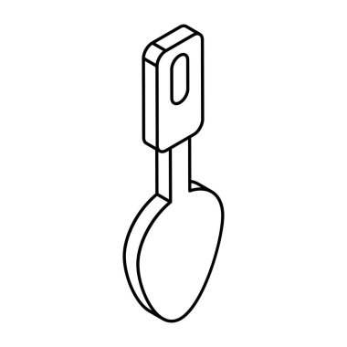 Bir kaşık ikon tasarımı