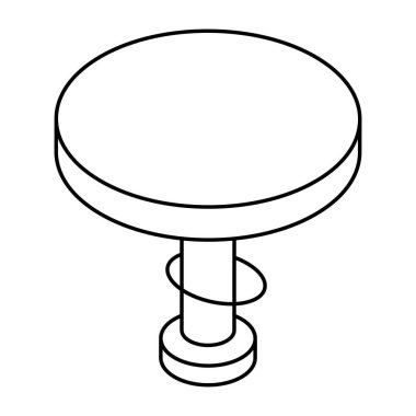 Mutfak taburesinin güzel bir tasarım simgesi.