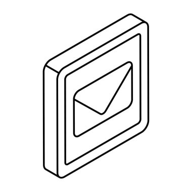 Postanın yaratıcı tasarım simgesi