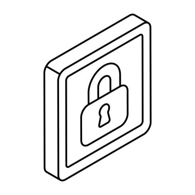 Asma kilidin premium indirme simgesi