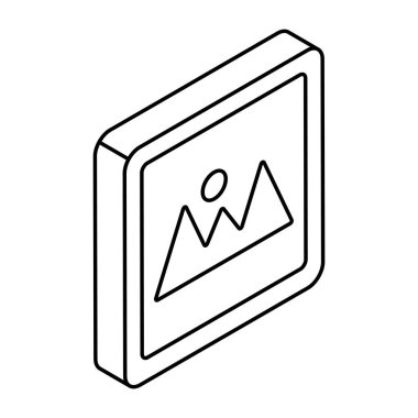 Fotoğraf simgesi, düzenlenebilir vektör 