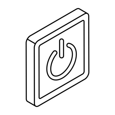 An icon design of shutdown 