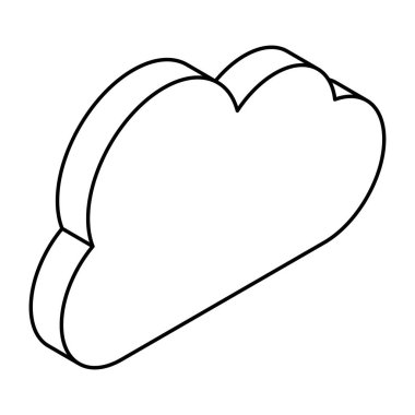 Renkli bir bulut tasarımı simgesi 