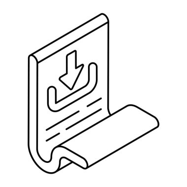 Dosya indirmenin düzenlenebilir tasarım simgesi 