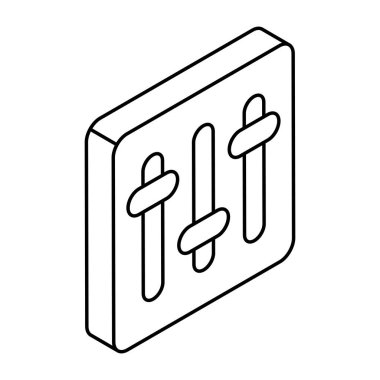 Ses eşitleyicisinin düzenlenebilir tasarım simgesi 