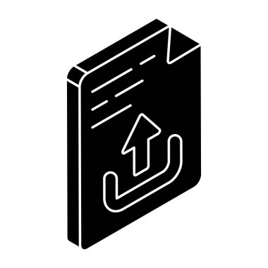 Dosya yükleme için düzenlenebilir tasarım simgesi 