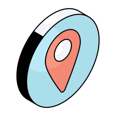 Yer tutucu vektörü, konum simgesi 