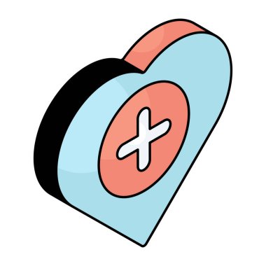 Beyaz arkaplanda izole edilmiş kalp ekleme simgesi tasarımı 