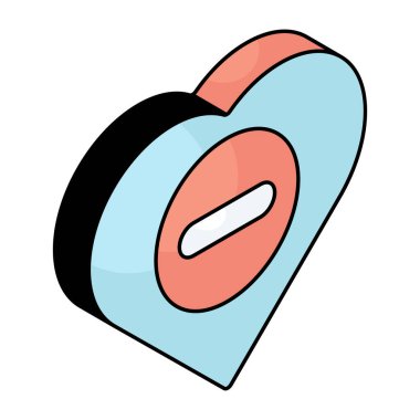 Aşkın vektör tasarımı, düz simge