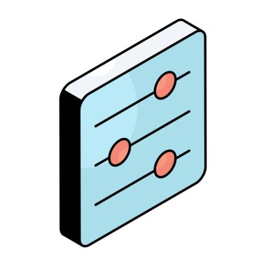 Ses eşitleyicisinin düzenlenebilir tasarım simgesi 