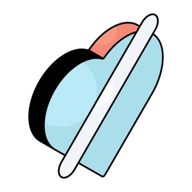 Aşksız vektör tasarımı, düz simge