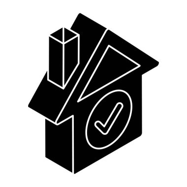 Ev inşa etmenin düzenlenebilir tasarım simgesi 