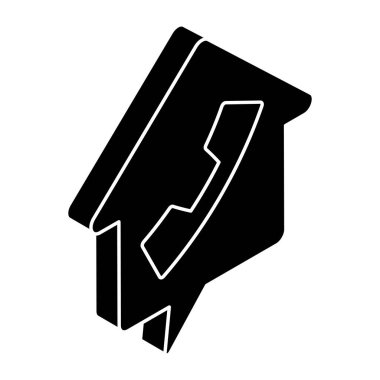 Mülkiyet çağrısının kavramsal düz tasarım simgesi