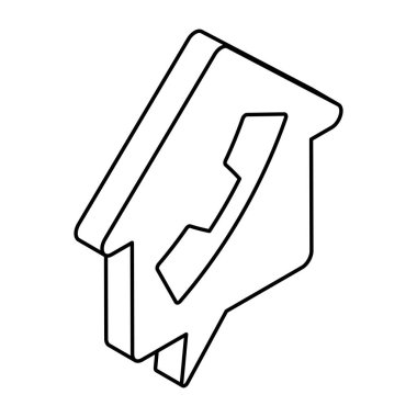 Mülkiyet çağrısının kavramsal düz tasarım simgesi