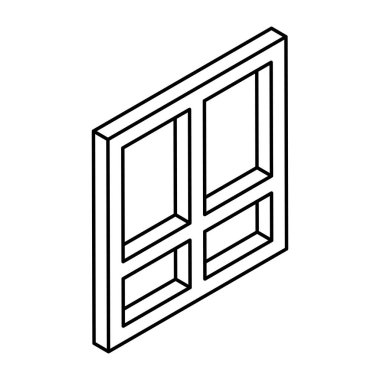 Editable design icon of window