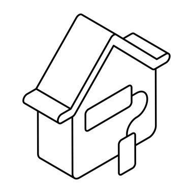 Ev resminin moda tasarım simgesi 