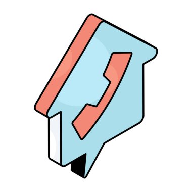 Mülkiyet çağrısının kavramsal düz tasarım simgesi