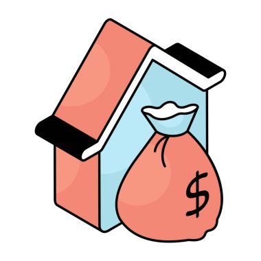 Ev ödemelerinin moda vektör tasarımı