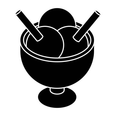 Dondurma kasesinin modern tasarım simgesi